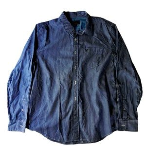 Men’s American Eagle Striped Button Down XL
